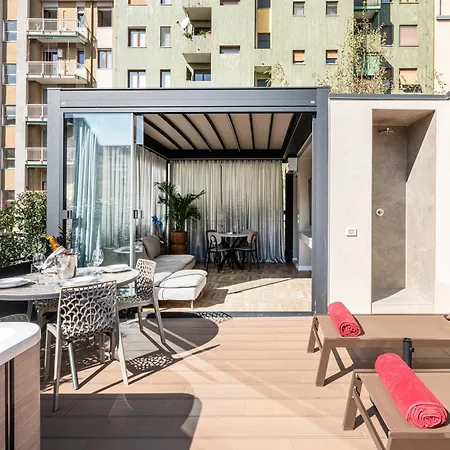 Apartment Modigliani Terrace Jacuzzi Golden House Milan